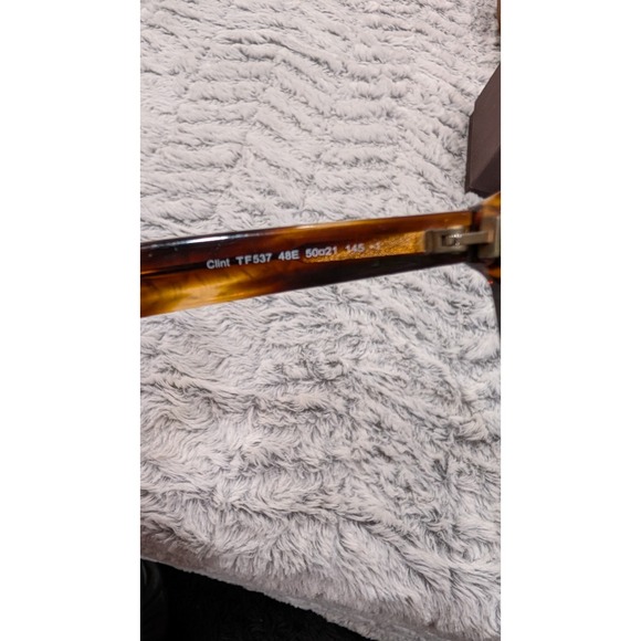 TOM FORD Tortoise Clint Sunglasses -TF537 Yellow Lens Unisex W/ Case & Box -23 - Picture 8 of 8